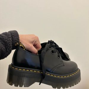 Dr Martens Holly Women’s Leather Platform Shoes